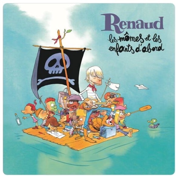 Pochette de l'album "Les mômes et les enfants d'abord" de Renaud dessinée par Zep. L'album sort le 29 novembre 2019.