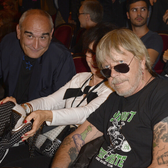 Pascal Nègre et le chanteur Renaud (Renaud Séchan) - People assistent au concert de Patrick Bruel qui chante Barbara au Théâtre du Châtelet à Paris le 6 juin 2016. © Coadic Guirec / Bestimage