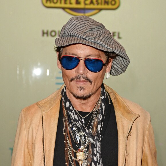 Johnny Depp assiste à l'ouverture du "Guitar Hotel" au "Seminole Hard Rock Hotel et Casino" à Hollywood en Floride, le 24 octobre 2019.