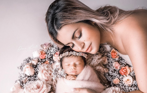 Carla Moreau et sa fille Ruby le 24 octobre 2019 sur Instagram.