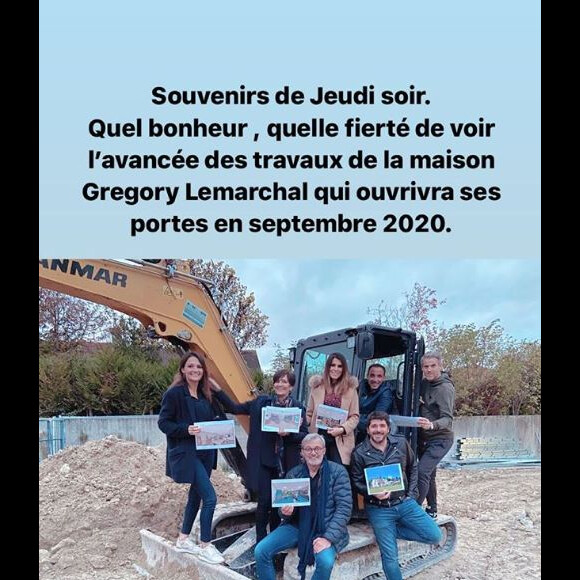 Karine Ferri soutient l'association Grégory Lemarchal en stories Instagram, le lundi 28 octobre 2019.