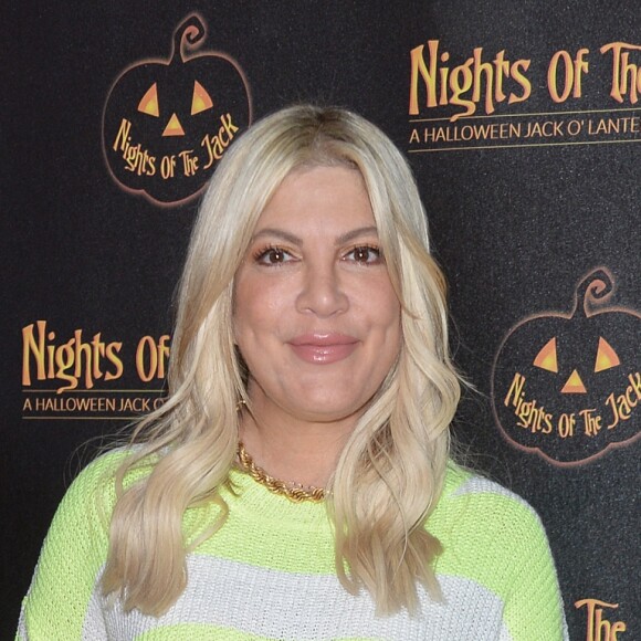 Tori Spelling au photocall de "Nights of the Jack's Friends & Family" à Los Angeles, le 2 octobre 2019.