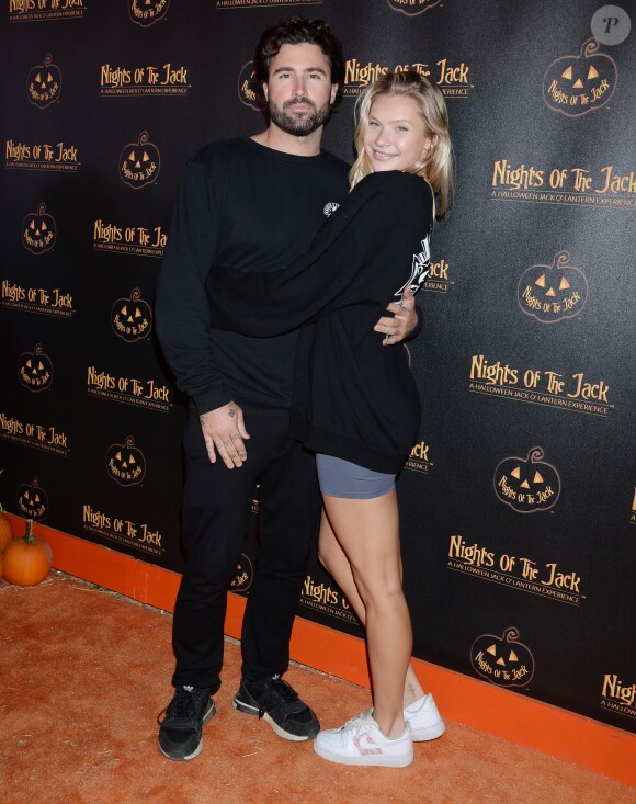 Brody Jenner (fils de Caitlyn Jenner) et sa compagne Josie Canseco au photocall de "Nights of the Jack's Friends & Family" à Los Angeles, le 2 octobre 2019.