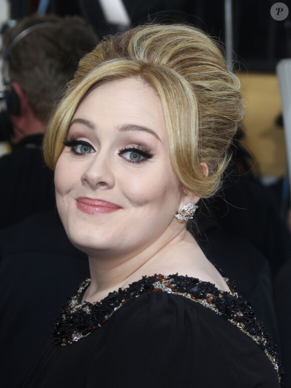 Adele - 70eme soiree des Golden Globe Awards a Beverly Hills le 13 janvier 2013.