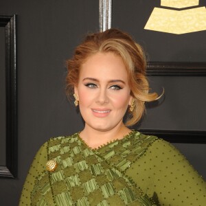 Adele lors de la 59ème soirée annuelle des Grammy Awards au Staples Center à Los Angeles, le 12 février 2017. © CPA/Bestimage12/02/2017