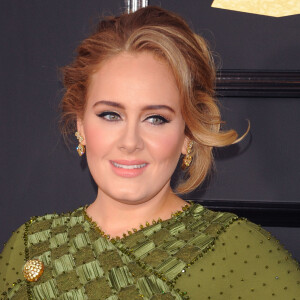 Adele à la 59ème soirée annuelle des Grammy Awards au théâtre Microsoft à Los Angeles, le 12 février 2017