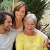 Elsa Esnoult avec Anthony Colette et sa grand-mère, le 30 octobre 2019, sur Instagram