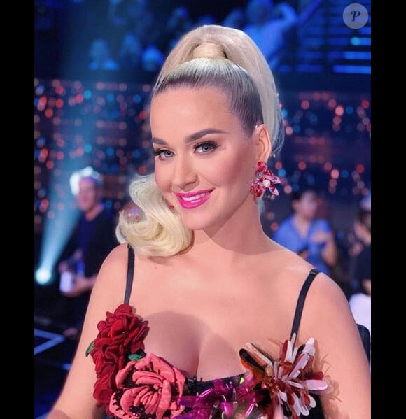 Katy Perry sur le plateau de l'émission "American Idol". 2019.