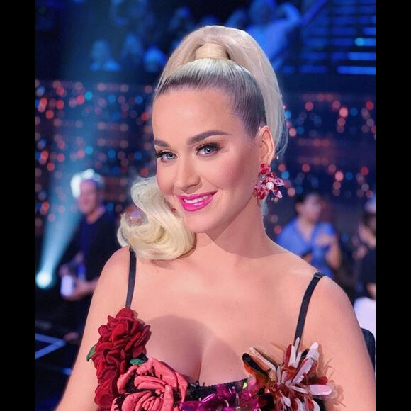 Katy Perry sur le plateau de l'émission "American Idol". 2019.