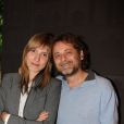 Exclusif - La realisatrice Amelie van Elmbt et Christophe Ruggia - Soiree pour le film "La tete la premiere" au restaurant Sassolini a Paris. Le 27 septembre 2012