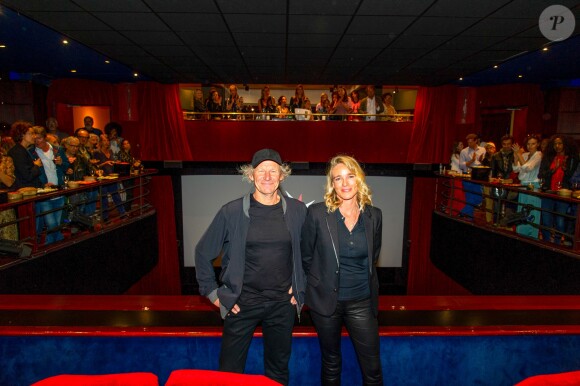 Exclusif - Géraldine Danon et son mari Philippe Poupon lors de la projection du documentaire Fleur Australe en Extrême-Orient au Club de l'Etoile à Paris, le 4 septembre 2019. © Pierre Perusseau/Bestimage