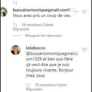 Laurence Boccolini critiquée sur Instagram, le 5 novembre 2019