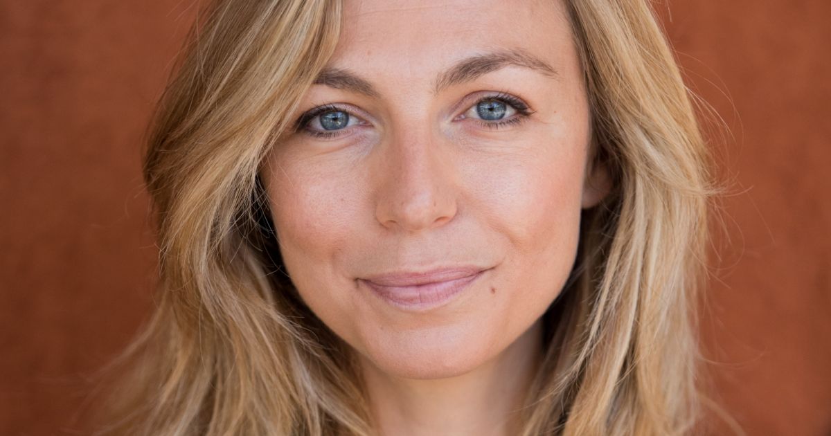 Amélie Etasse au village lors des internationaux de tennis ...