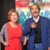 Gérard Herandez et Marion Game lors de la cérémonie d'ouverture du 15e Festival de la Fiction Tv de La Rochelle, France le 11 septembre 2013.