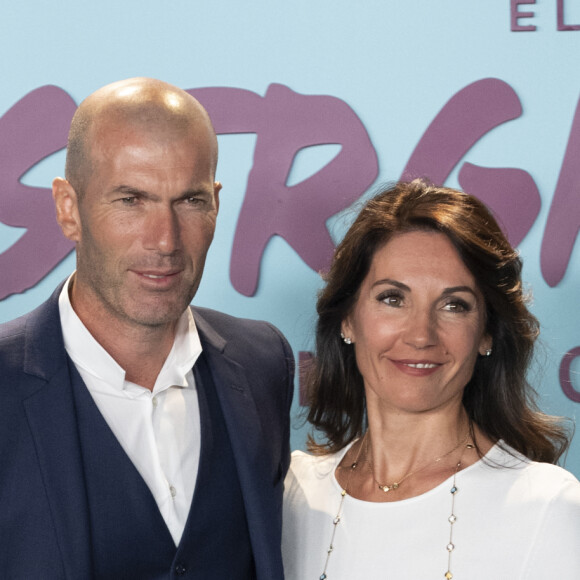 Zinedine Zidane et sa femme Véronique - Première du documentaire "Le coeur de Sergio Ramos" à Madrid le 10 septembre 2019.