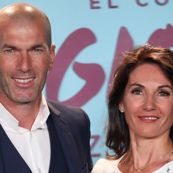 Zinedine Zidane et sa femme Véronique - Première du documentaire "Le coeur de Sergio Ramos" à Madrid le 10 septembre 2019.