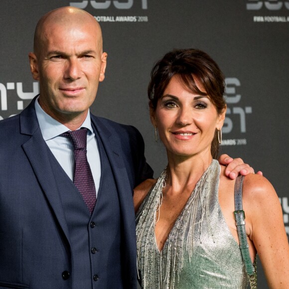 Zinedine Zidane et sa femme Véronique - Les célébrités arrivent à la cérémonie des Trophées Fifa 2018 au Royal Festival Hall à Londres, Royaume Uni, le 25 septembre 2018. © Cyril Moreau/Bestimage