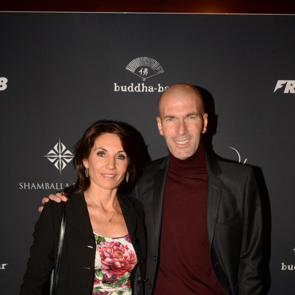 Zinedine Zidane et sa femme Véronique - A l'occasion des 20 ans de la victoire de l'équipe de France, les bleus 98 se sont rendus à un dîner organisé au Buddha Bar avec tous les joueurs et leur famille le 11 juin 2018. © Rachid Bellak/Bestimage