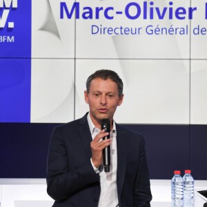 Marc-Olivier Fogiel, PDG de BFM.TV - Conférence de presse de rentrée de BFM.TV à Paris le 5 septembre 2019. © Guirec Coadic / Bestimage