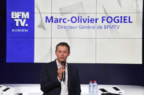 Marc-Olivier Fogiel, PDG de BFM.TV - Conférence de presse de rentrée de BFM.TV à Paris le 5 septembre 2019. © Guirec Coadic / Bestimage