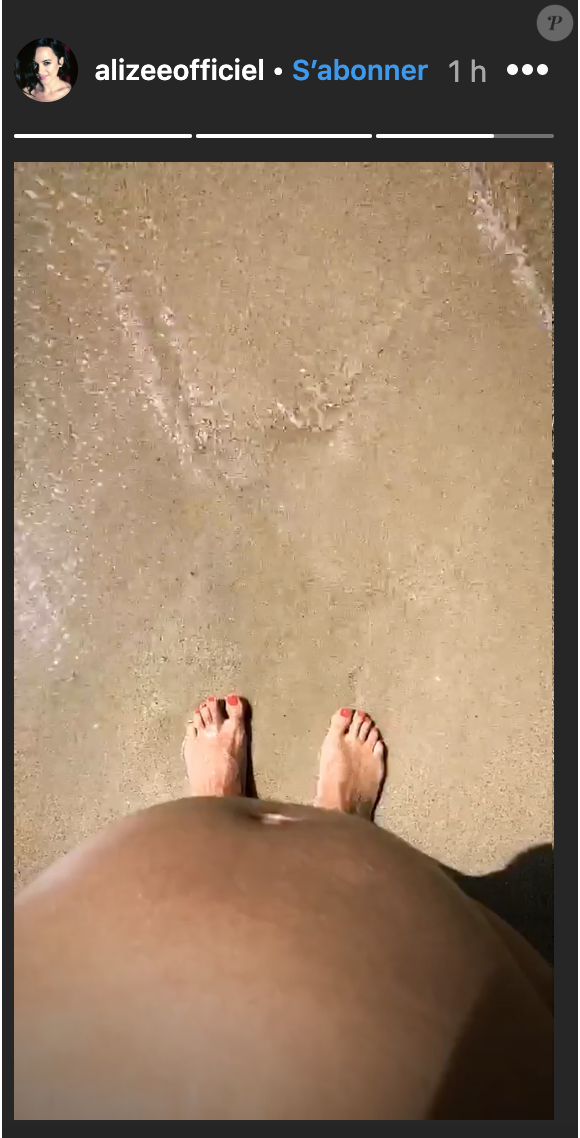Alizée partage des photos pendant sa seconde grossesse sur Instagram. Le 11 août 2019.