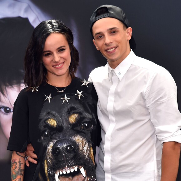 Alizée et son compagnon Grégoire Lyonnet - Photocall lors du 55e festival de télévision de Monte-Carlo à Monaco. Le 14 juin 2015.