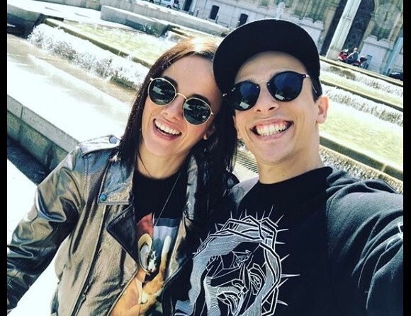 Alizée et son mari Grégoire Lyonnet. Instagram. Le 16 mai 2017.
