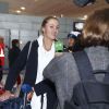 Kristina Mladenovic - Arrivée à l'aéroport CDG de l'Équipe de France féminine victorieuse de la Fed Cup, Paris, le 12 novembre 2019. © Gwendoline le Goff / Panoramic / Bestimage