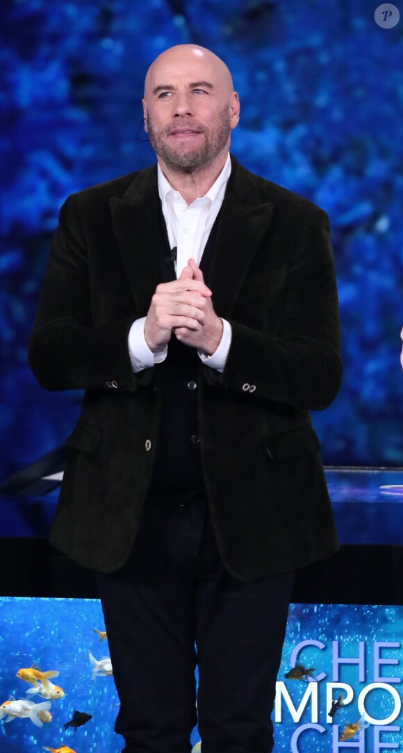 John Travolta est l'invité de l'émission italienne 'Che Tempo Che Fa', le 20 octobre 2019.