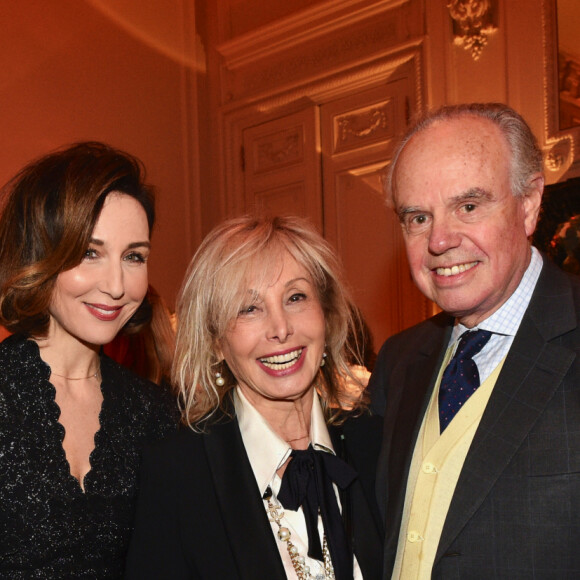 Exclusif - Elsa Zylberstein, Arlette Gordon et Frédéric Mitterand - Gala annuel du "Casip-Cojasor" à l'Hôtel Salomon de Rothschild à Paris, le 12 novembre 2019. © Erez Lichtfeld/Bestimage