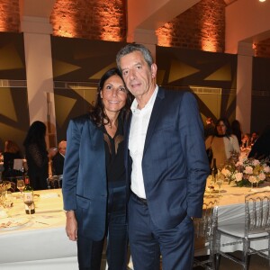 Exclusif - Michel Cymes et sa femme Nathalie - Gala annuel du "Casip-Cojasor" à l'Hôtel Salomon de Rothschild à Paris, le 12 novembre 2019. © Erez Lichtfeld/Bestimage