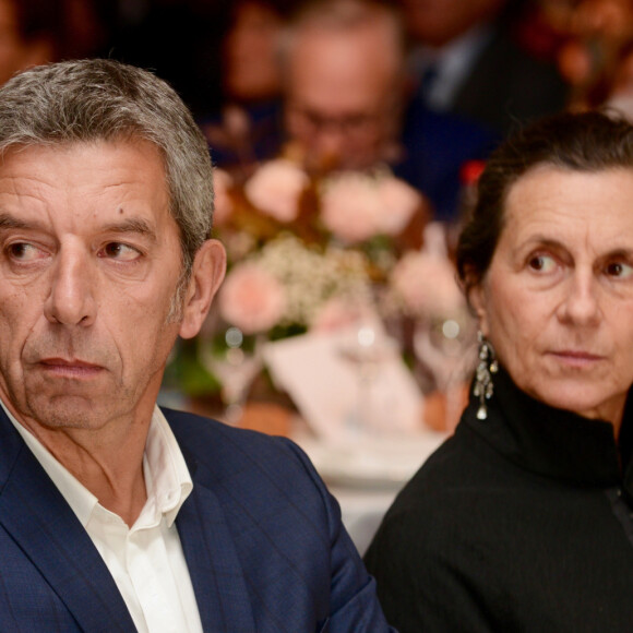 Exclusif - Michel Cymes et Beatrice Caracciolo de Rothschild - Gala annuel du "Casip-Cojasor" à l'Hôtel Salomon de Rothschild à Paris, le 12 novembre 2019. © Erez Lichtfeld/Bestimage