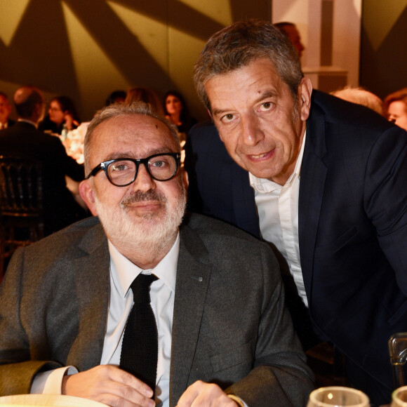 Exclusif - Dominique Farrugia et Michel Cymes - Gala annuel du "Casip-Cojasor" à l'Hôtel Salomon de Rothschild à Paris, le 12 novembre 2019. © Erez Lichtfeld/Bestimage
