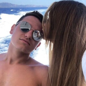 Florian Thauvin et Charlotte Pirroni en vacances en Corse. Juillet 2018.