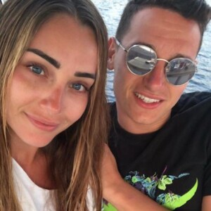 Florian Thauvin et Charlotte Pirroni en vacances en Corse. Juillet 2018.