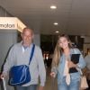 Charlotte Pirroni (compagne de Florian Thauvin) - Les familles des joueurs de l'équipe de France de football et les célébrités arrivent à l'aéroport de Paris-Charles-de-Gaulle après le dernier match de poule de l'équipe de France lors de la coupe du monde en Russie, à Roissy-en-France, France, le 27 juin 2018.