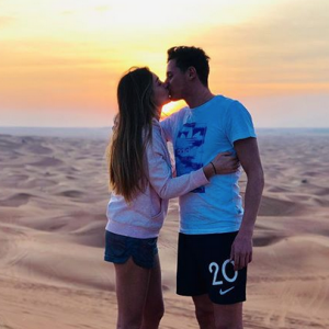 Florian Thauvin et Charlotte Pirroni en vacances à Dubaï. Décembre 2018.