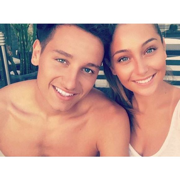 Florian Thauvin et Charlotte Pirroni posent sur Instagram le 1er septembre 2016.
