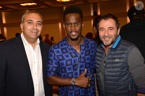 Exclusif - Yannis Chebbi, Black M (Alpha Diallo) et Bernard Montiel - Conférence lors de la 13e édition du Concert pour la Tolérance 2019 à Agadir au Maroc, qui sera diffusé le 16 novembre 2019 sur W9. © Perusseau-Veeren / Bestimage