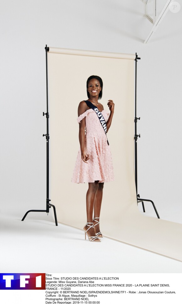 Miss Guyane : Dariana Abe, 21 ans, 1,73 m, actuellement en première année de formation d'esthétique.