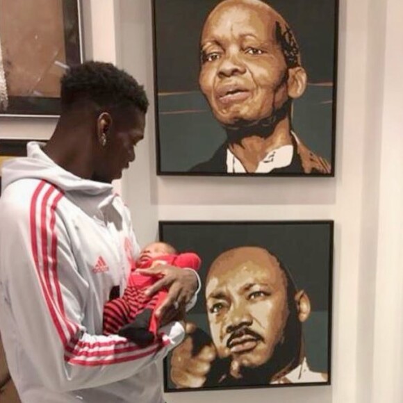 Paul Pogba pose avec son fils sur Instagram, le 27 mai 2019.