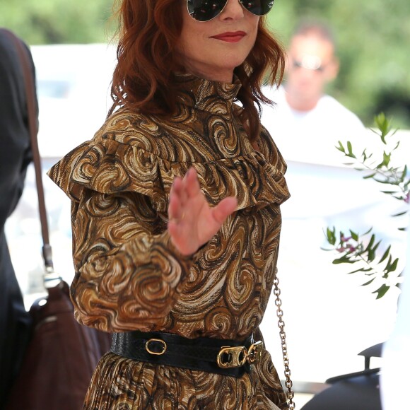 Isabelle Huppert arrive au Lido pendant le 76ème festival international du film de Venise, la Mostra le 1er septembre 2019. © Mark Cape / Panoramic / Bestimage