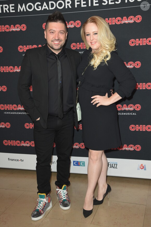 Chris Marques et sa compagne Jaclyn Spencer - Générale de la comédie musicale "Chicago" au Théâtre Mogador à Paris le 26 septembre 2018. © Coadic Guirec/Bestimage