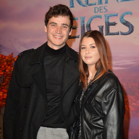 Le DJ belge Henri PFR et sa compagne Marie Lopez (Enjoy Phoenix) - Projection exceptionelle de "La Reine des Neiges 2 " au Grand Rex à Paris le 13 novembre 2019. © Veeren Ramsamy/Bestimage