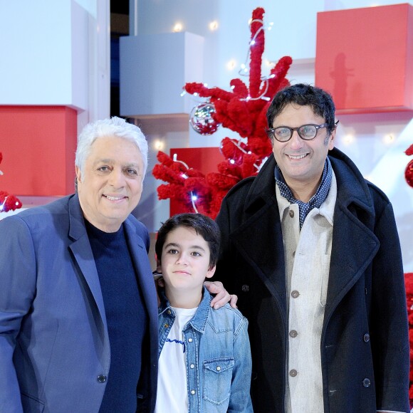 Exclusif - Enrico Macias, son fils Jean Claude Ghrenassia et son petit-fils Jeremie Ghrenassia - Enregistrement de l'émission "Vivement Dimanche" présentée par M.Drucker et diffusée le 24 novembre 2019 sur France 2. Le 9 novembre 2019 © Guillaume Gaffiot / Bestimage