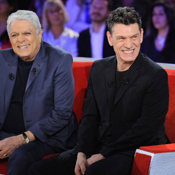 Exclusif - Enrico Macias et Marc Lavoine - Enregistrement de l'émission "Vivement Dimanche" présentée par M.Drucker et diffusée le 24 novembre 2019 sur France 2. Le 9 novembre 2019 © Guillaume Gaffiot / Bestimage