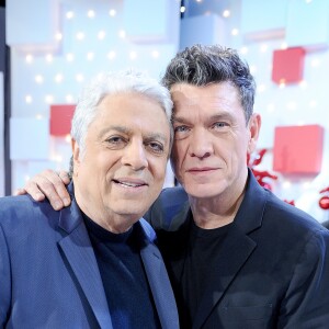 Exclusif - Enrico Macias et Marc Lavoine - Enregistrement de l'émission "Vivement Dimanche" présentée par M.Drucker et diffusée le 24 novembre 2019 sur France 2. Le 9 novembre 2019 © Guillaume Gaffiot / Bestimage