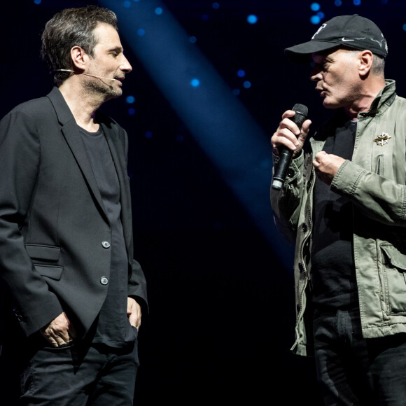 Exclusif - Richard Orlinski et Laurent Baffie - Spectacle de Richard Orlinski "Tête de Kong !" à l'Olympia à Paris le 17 juin 2019. © Cyril Moreau-Tiziano Da Silva/Bestimage