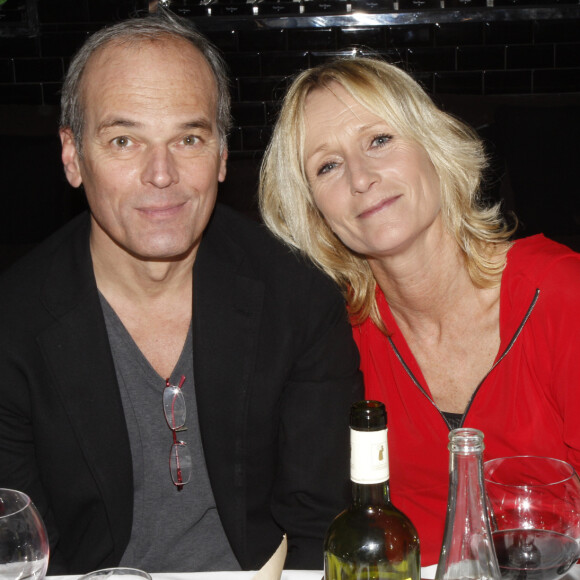 Laurent Baffie et sa femme Sandrine le 7 décembre 2011 à Paris.