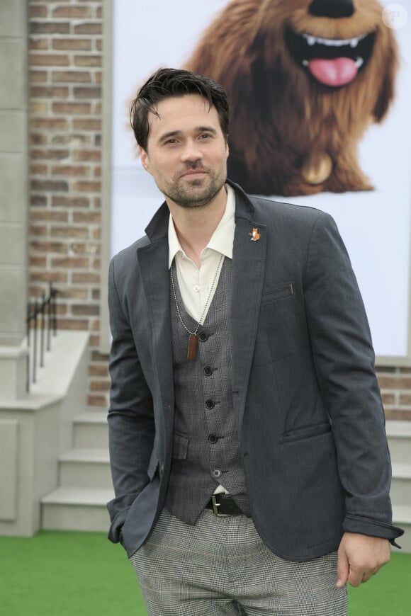 Brett Dalton à l'avant-première du film "Comme des bêtes 2" ("The Secret Life of Pets 2") au Regency Village Theatre à Westwood, Los Angeles, le 2 juin 2019.